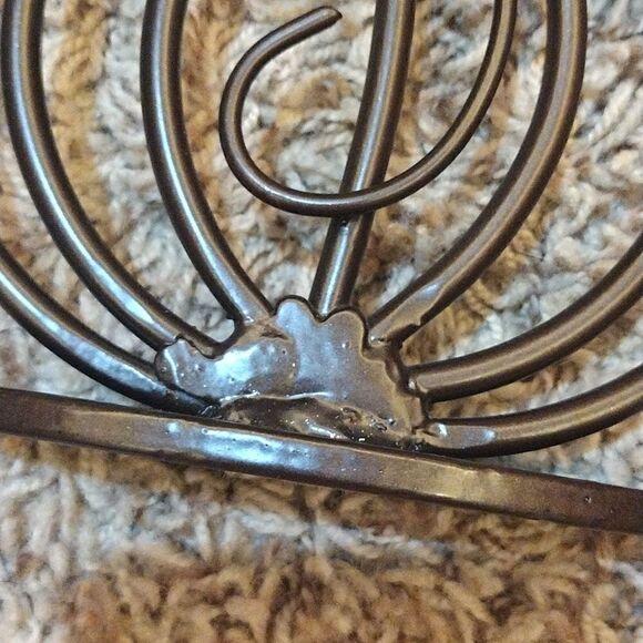 Set of Two Wrought Iron Fall Pumpkin Candle Holders Metal Home Decor - Picture 15 of 16
